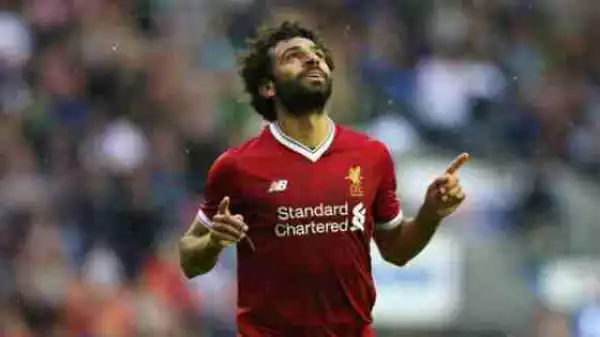 Look Away Chelsea Fans!! New Signing Salah Scores For Liverpool In 1-1 Draw Against Wigan (Pictured)